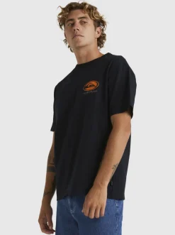 Quiksilver Tees|Honeycomb Short Sleeve Stn T-Shirt Black