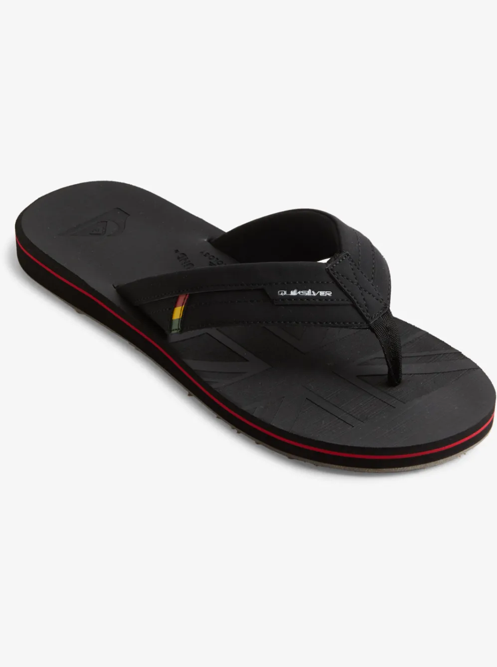 Quiksilver Sandals|Island Oasis Squish Sandals Black 1