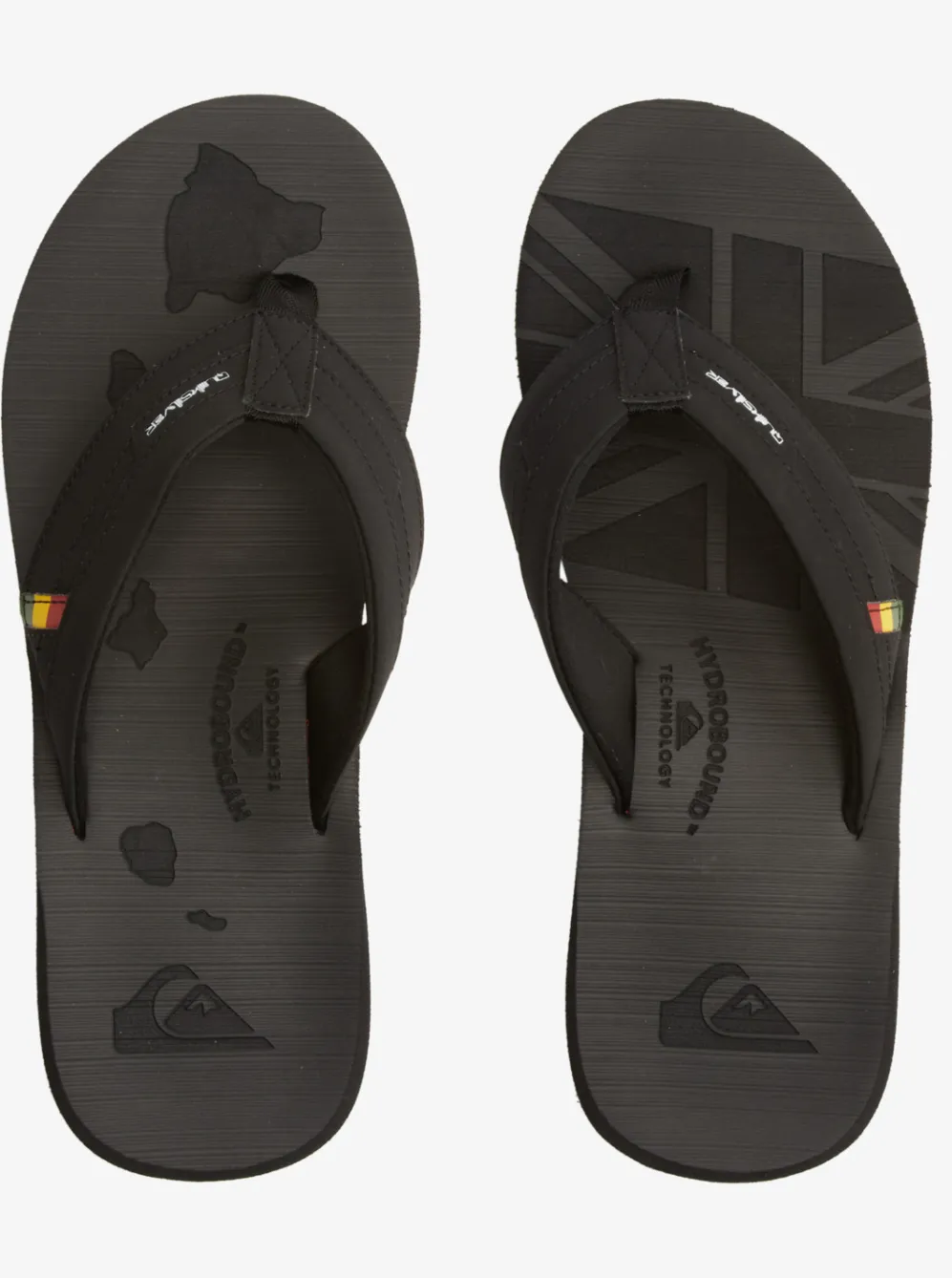 Quiksilver Sandals|Island Oasis Squish Sandals Black 1