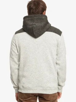 Quiksilver Sweatshirts & Hoodies|Keller Zip-Up Hoodie Light Grey Heather