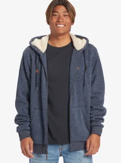 Quiksilver Shirts & Polos|Keller Zip-Up Hoodie Navy Blazer Heather
