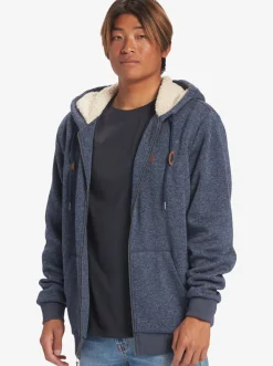 Quiksilver Shirts & Polos|Keller Zip-Up Hoodie Navy Blazer Heather