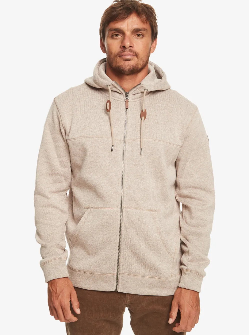 Quiksilver Sweatshirts & Hoodies|Keller Zip-Up Hoodie Goat Heather