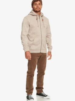 Quiksilver Sweatshirts & Hoodies|Keller Zip-Up Hoodie Goat Heather