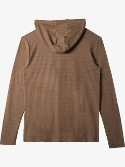 Quiksilver Tees|Kentin Long Sleeves Hooded T-Shirt Kentin Fossil