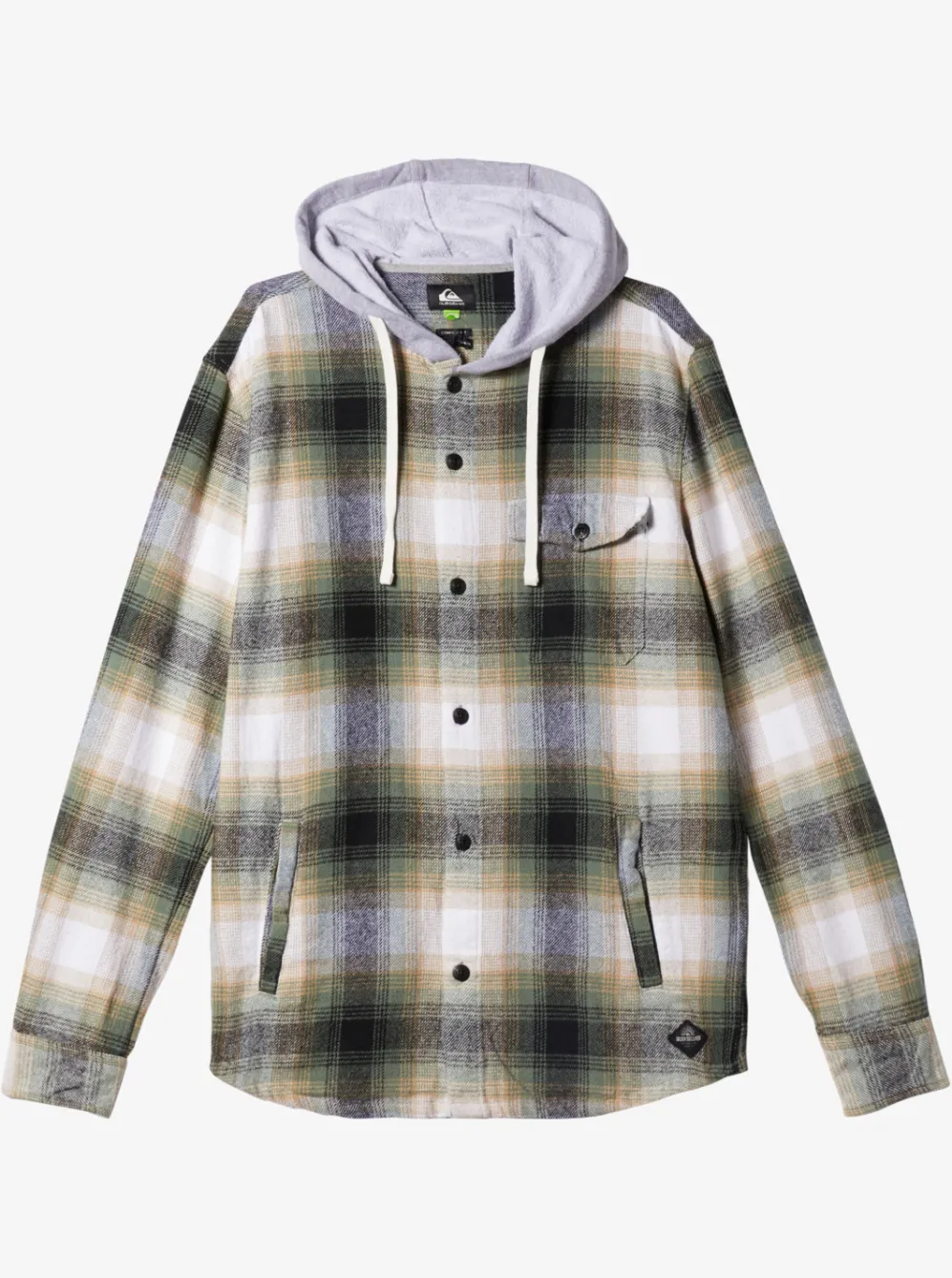Quiksilver Shirts & Polos|Kinloss Long Sleeve Hooded Shirt Laurel Kinloss