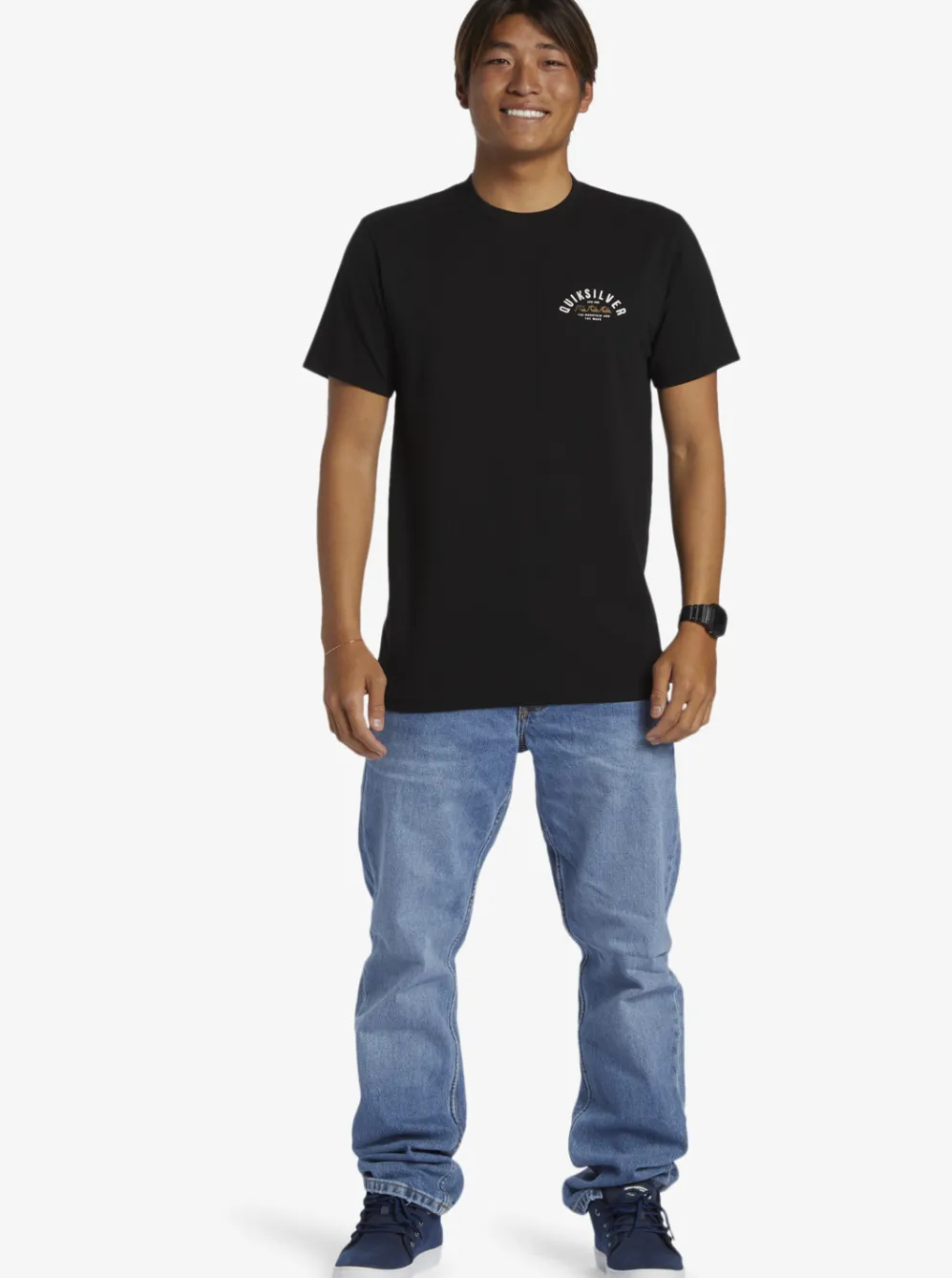 Quiksilver Tees|Logo Lockup T-Shirt Black