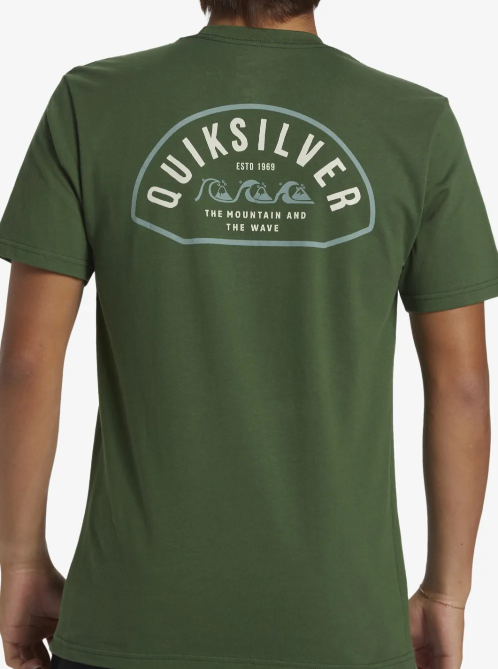 Quiksilver Tees|Logo Lockup T-Shirt Greener Pastures