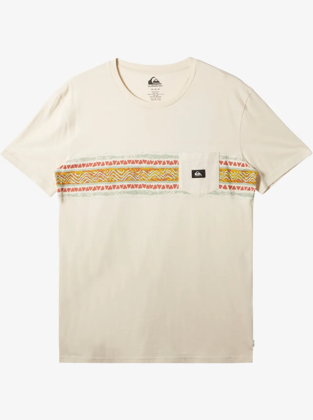 Quiksilver Tees|Mesa Stripe Pocket T-Shirt Birch