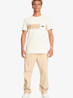 Quiksilver Tees|Mesa Stripe Pocket T-Shirt Birch