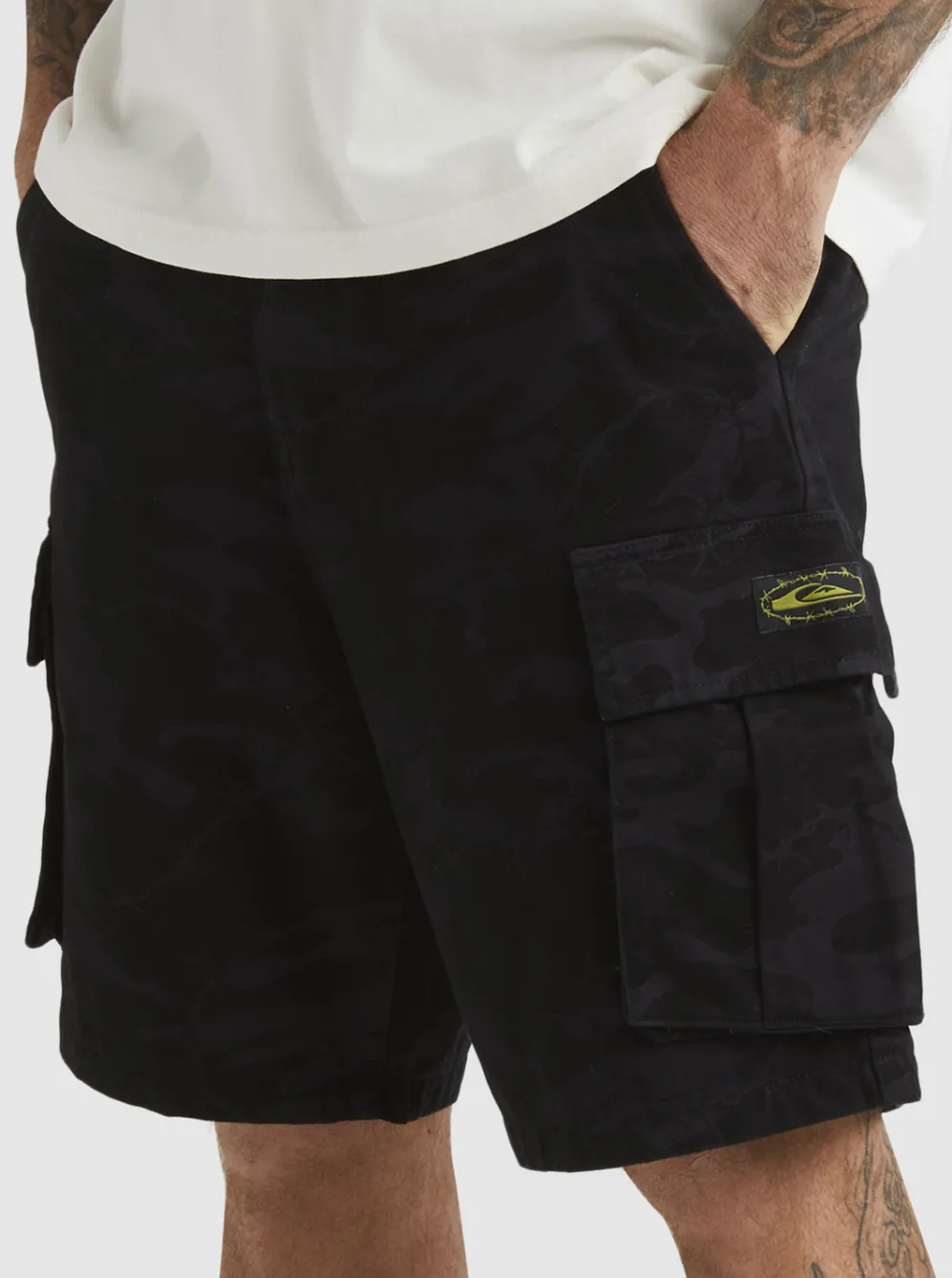 Quiksilver Shorts & Amphibians|Mikey Cargo Shorts Tarmac Mongrel Camo