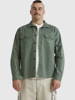 Quiksilver Shirts & Polos|Mikey Long Sleeve Shirt Laurel Wreath