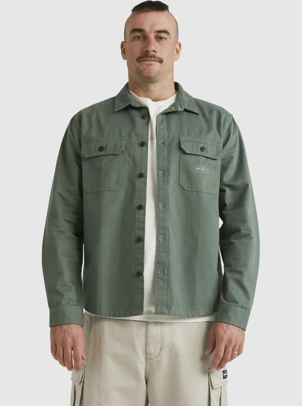 Quiksilver Shirts & Polos|Mikey Long Sleeve Shirt Laurel Wreath