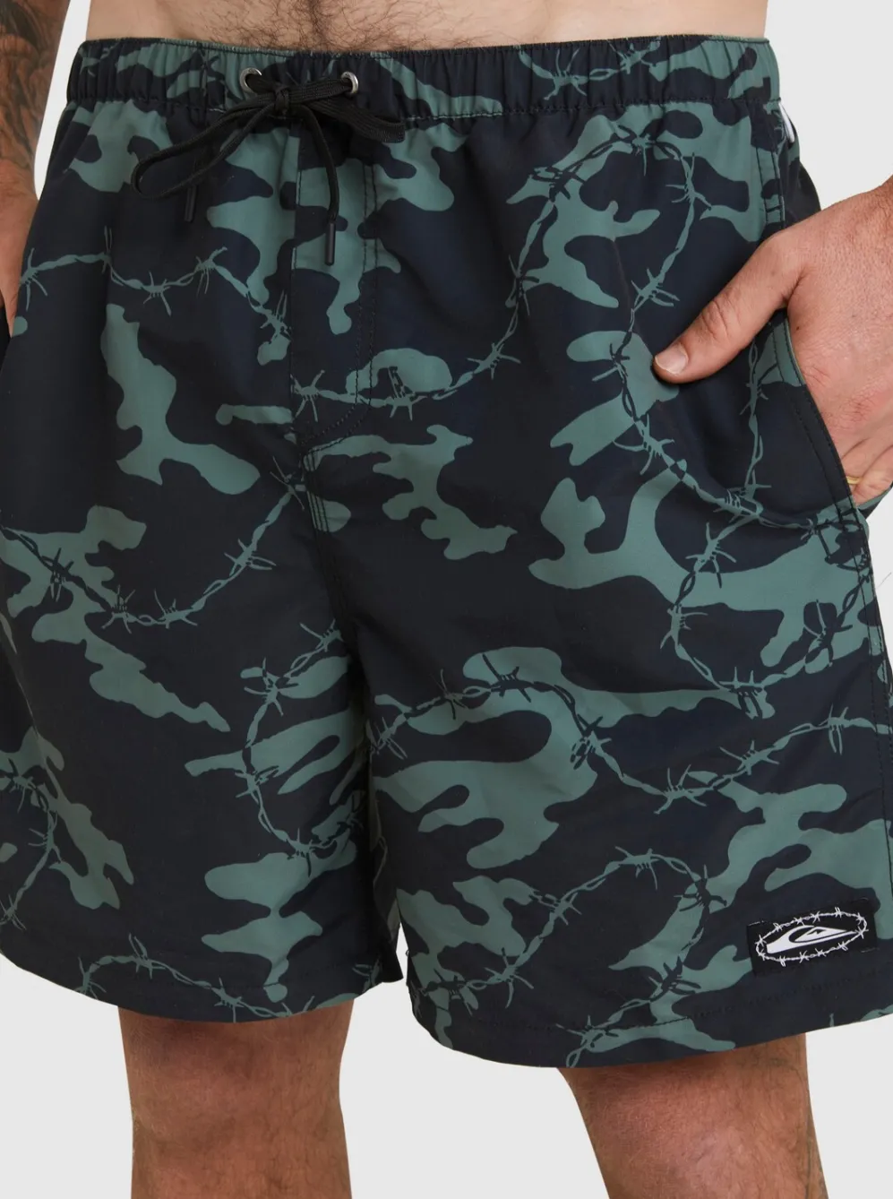 Quiksilver Elastic Waist|Mikey Volley 18" Volleys Black