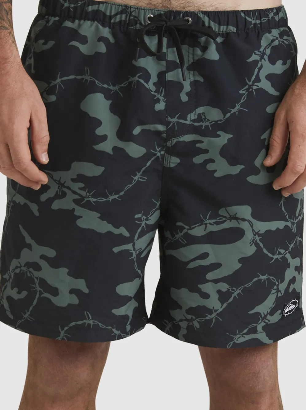 Quiksilver Elastic Waist|Mikey Volley 18" Volleys Black