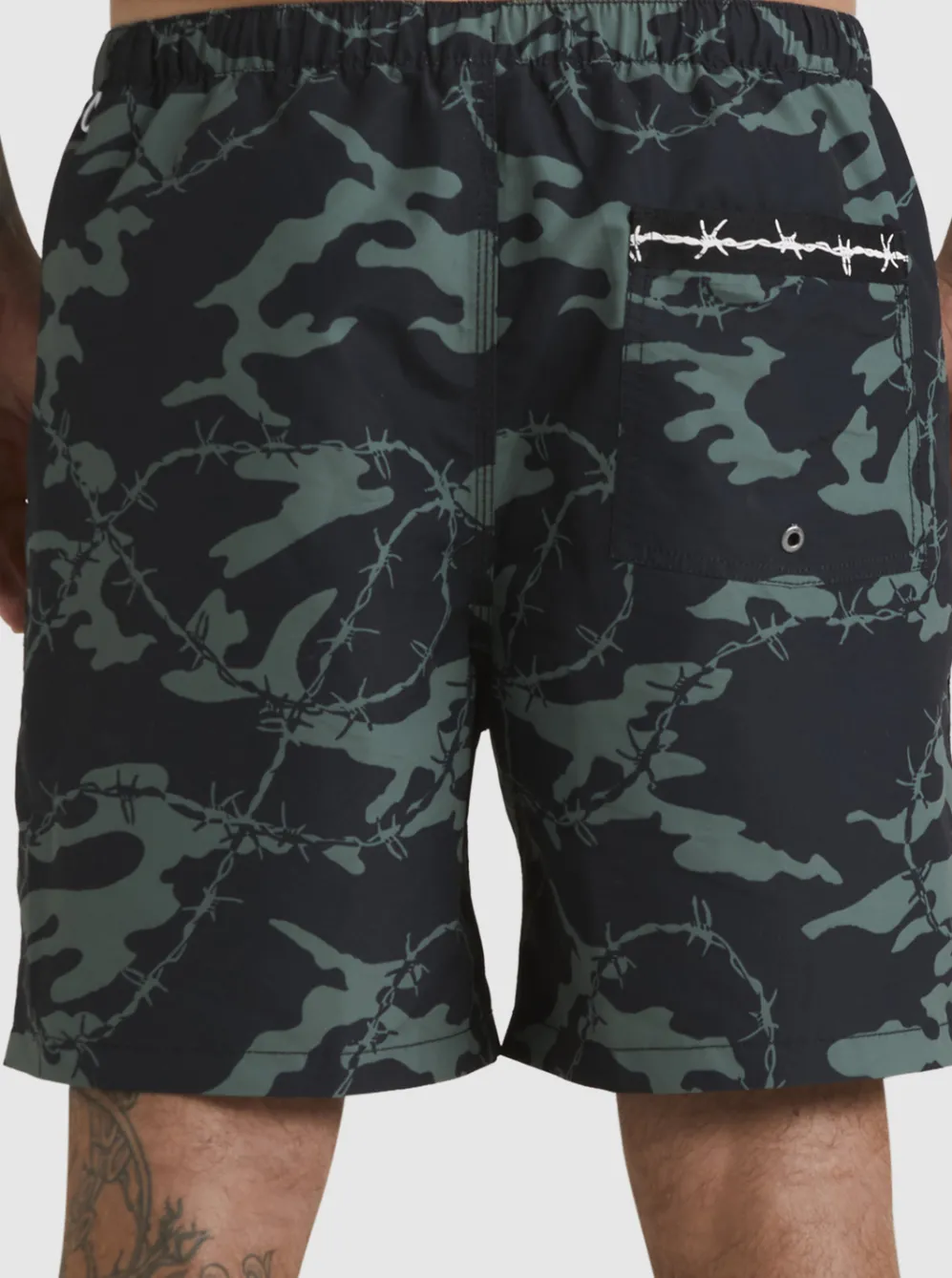 Quiksilver Elastic Waist|Mikey Volley 18" Volleys Black
