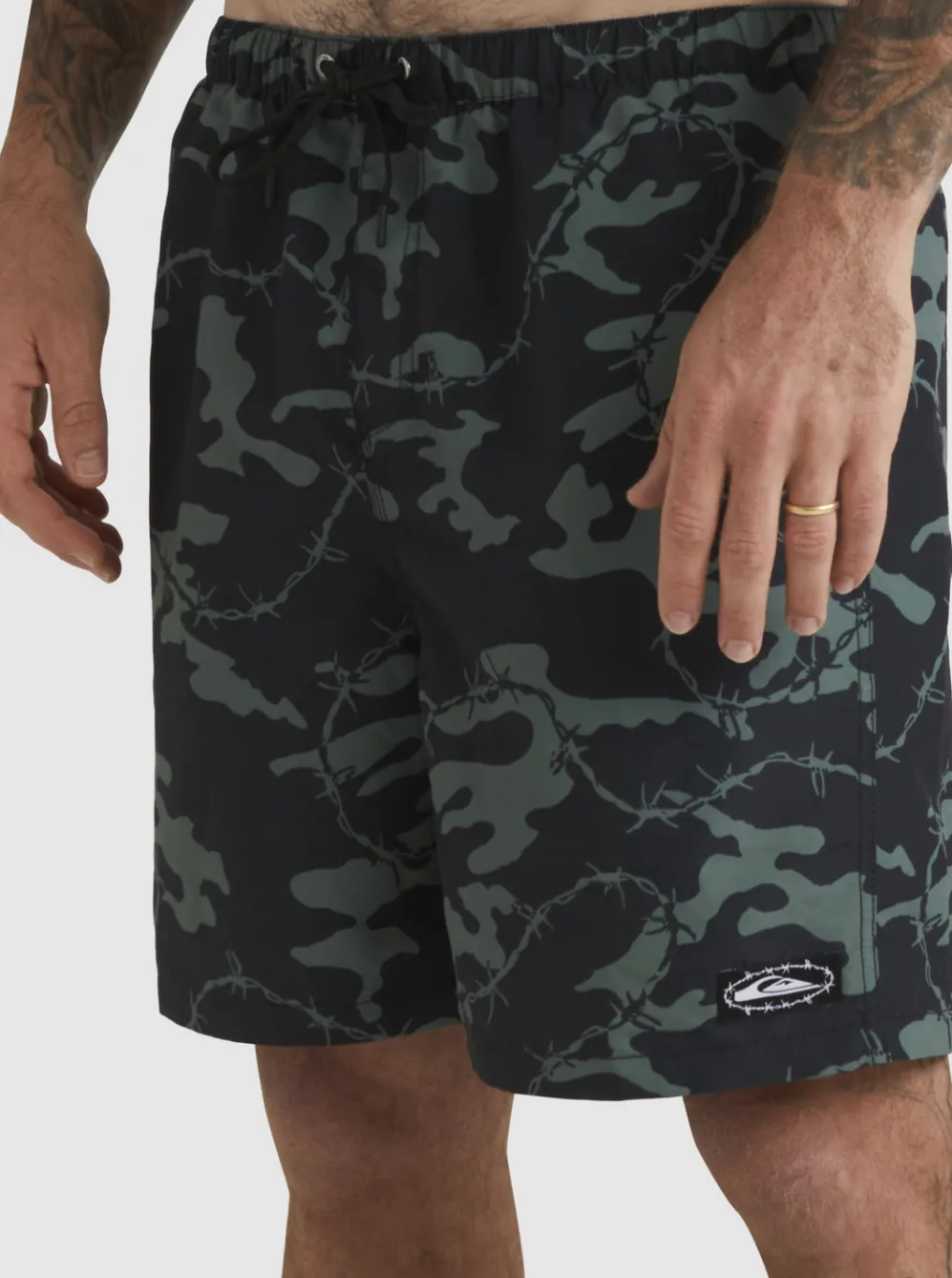 Quiksilver Elastic Waist|Mikey Volley 18" Volleys Black