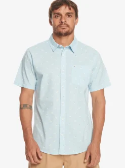 Quiksilver Shirts & Polos|Minimo Short Sleeve Shirt Clear Sky Minimo