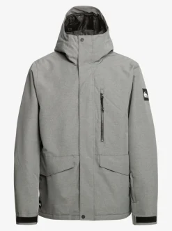 Quiksilver Layers|Mission Solid Insulated Snow Jacket Heather Grey