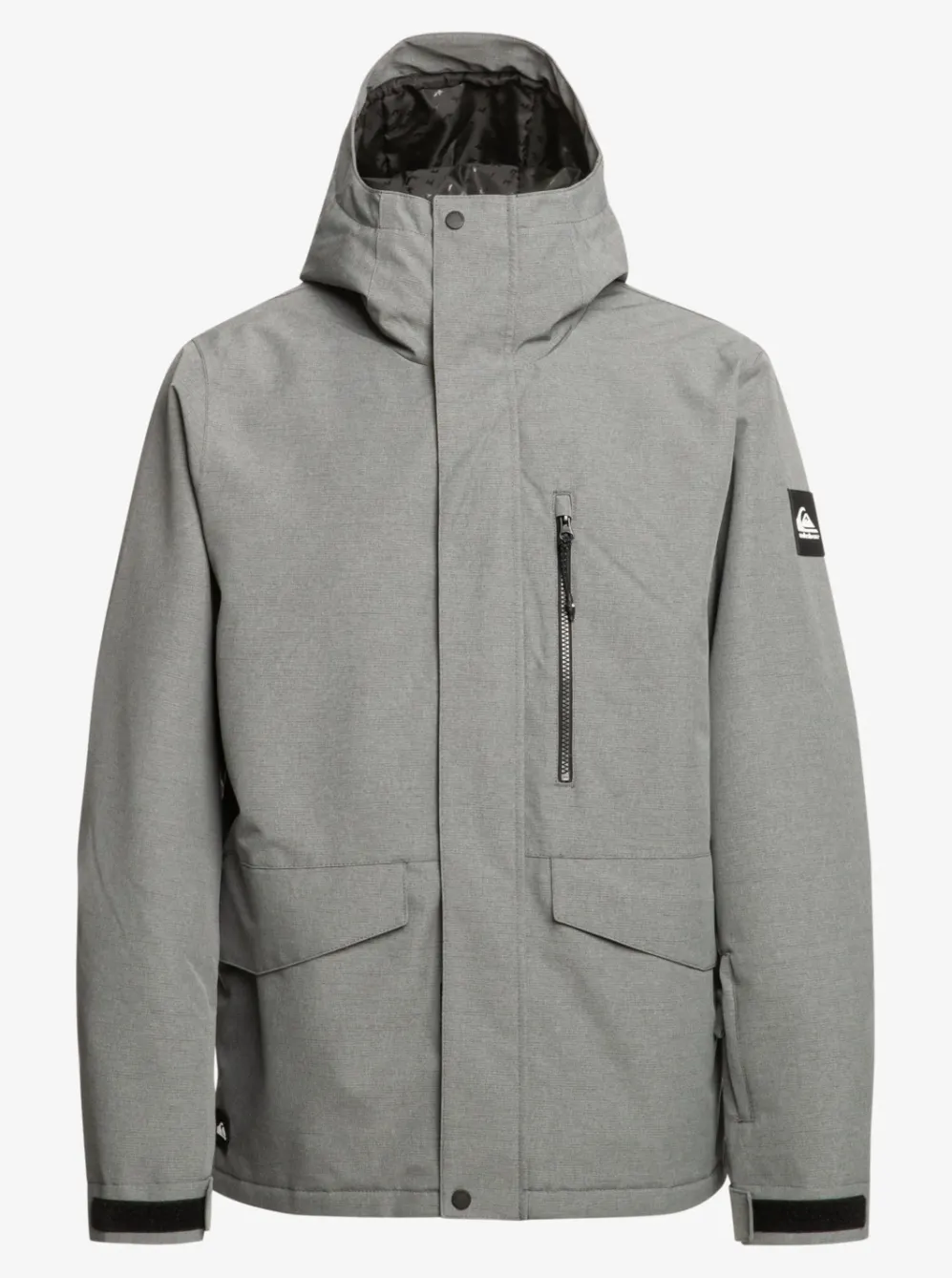 Quiksilver Layers|Mission Solid Insulated Snow Jacket Heather Grey