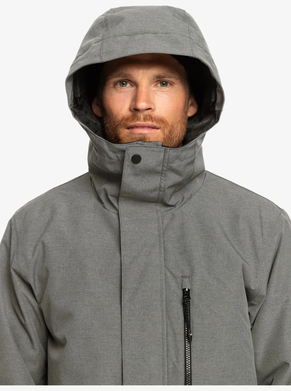 Quiksilver Layers|Mission Solid Insulated Snow Jacket Heather Grey