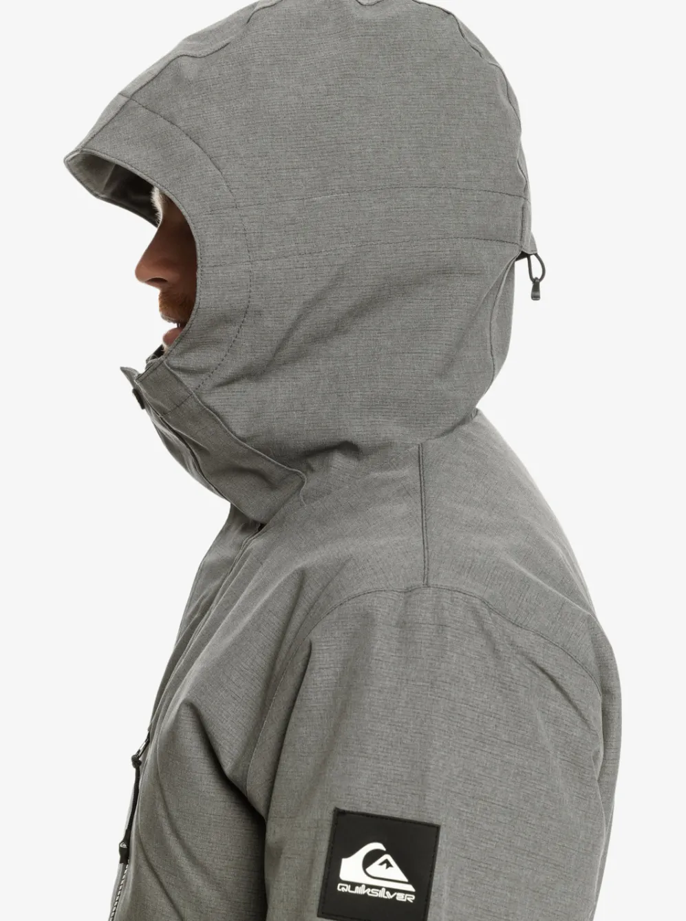 Quiksilver Layers|Mission Solid Insulated Snow Jacket Heather Grey