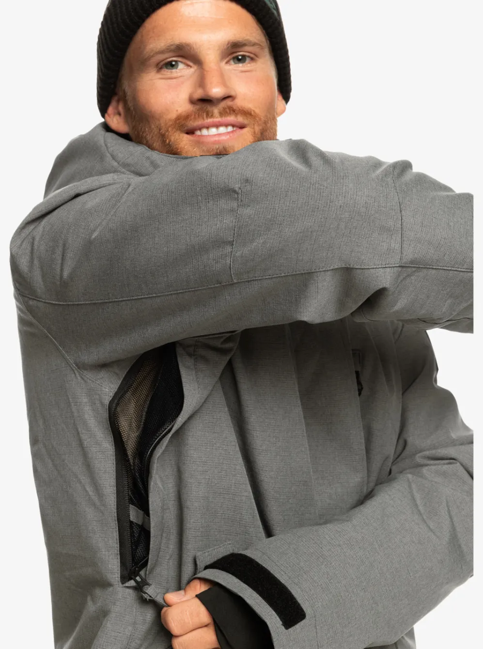 Quiksilver Layers|Mission Solid Insulated Snow Jacket Heather Grey