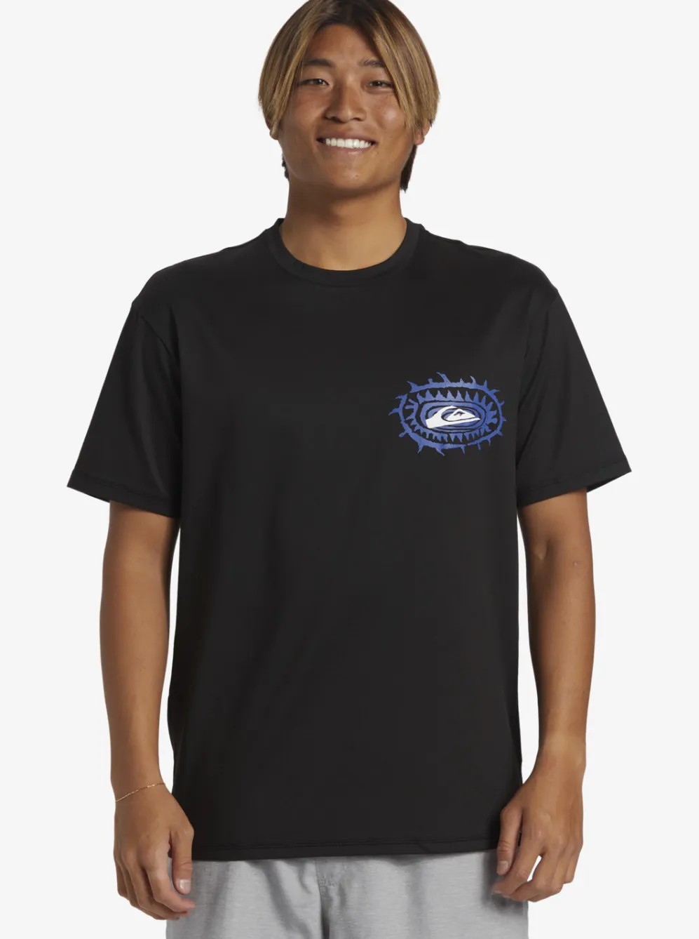 Quiksilver Rashguards|Mix Session Upf 50 Short Sleeve Surf Tee Black