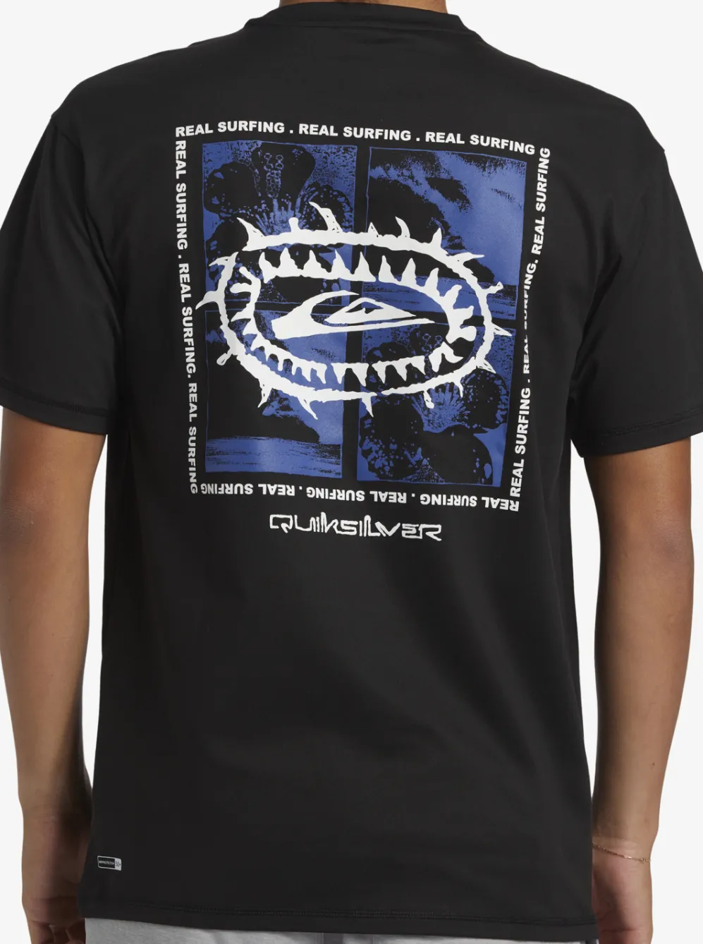 Quiksilver Rashguards|Mix Session Upf 50 Short Sleeve Surf Tee Black
