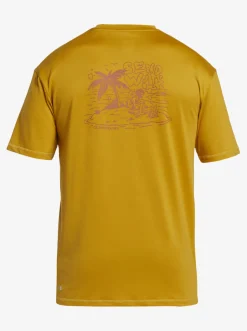 Quiksilver Rashguards|Mix Session Upf 50 Short Sleeve Surf Tee Wheat