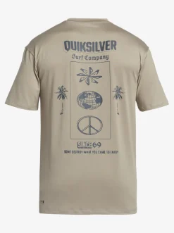 Quiksilver Rashguards|Mix Session Upf 50 Short Sleeve Surf Tee Goat
