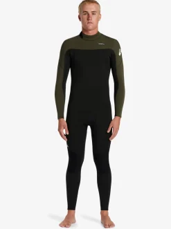 Quiksilver Wetsuits|3/2Mm Everyday Sessions Back Zip Wetsuit Black/ Ash