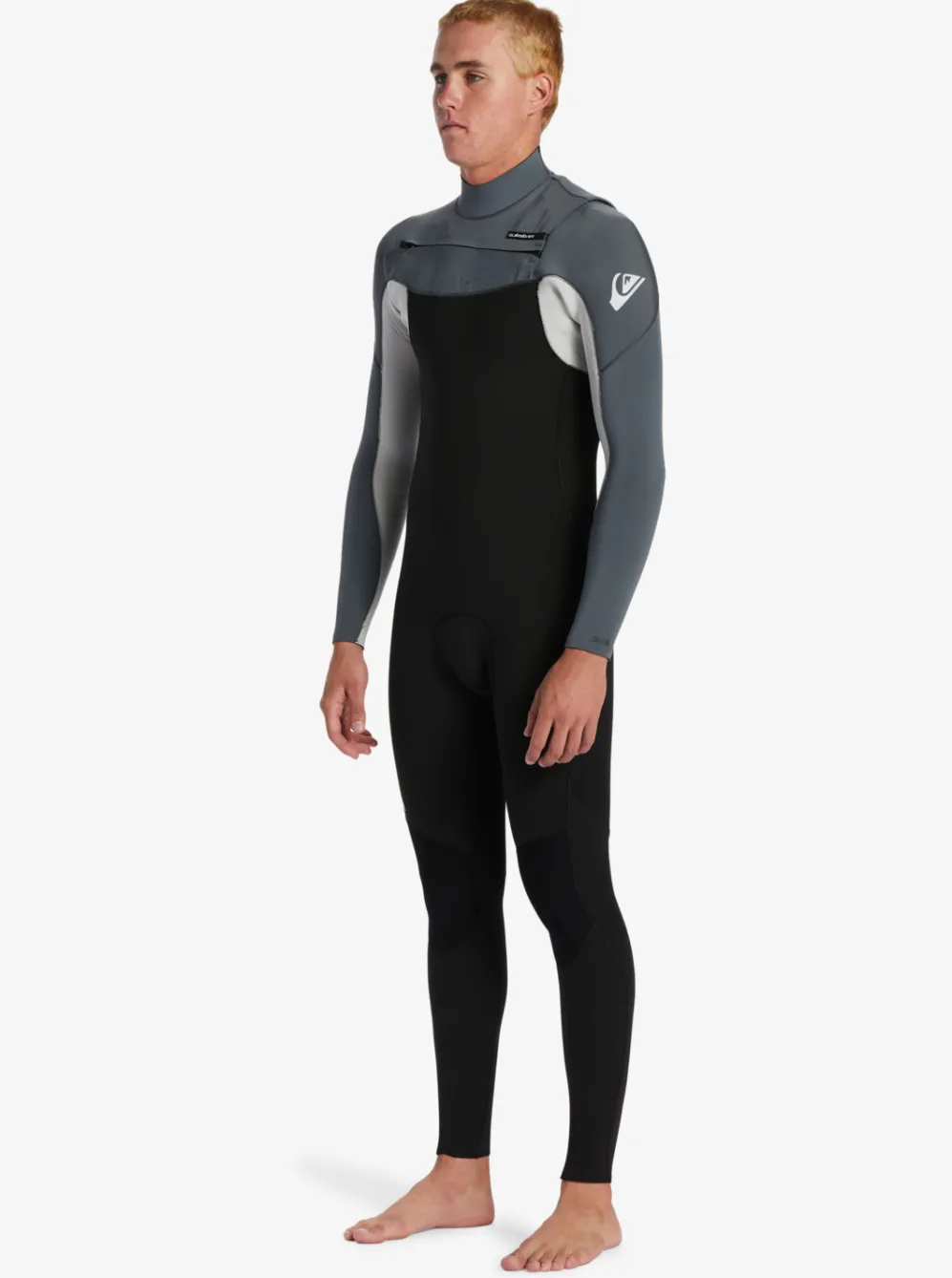 Quiksilver Wetsuits|3/2Mm Everyday Sessions Chest Zip Wetsuit Black/ Ash