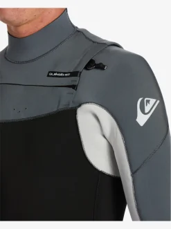 Quiksilver Wetsuits|3/2Mm Everyday Sessions Chest Zip Wetsuit Black/ Ash