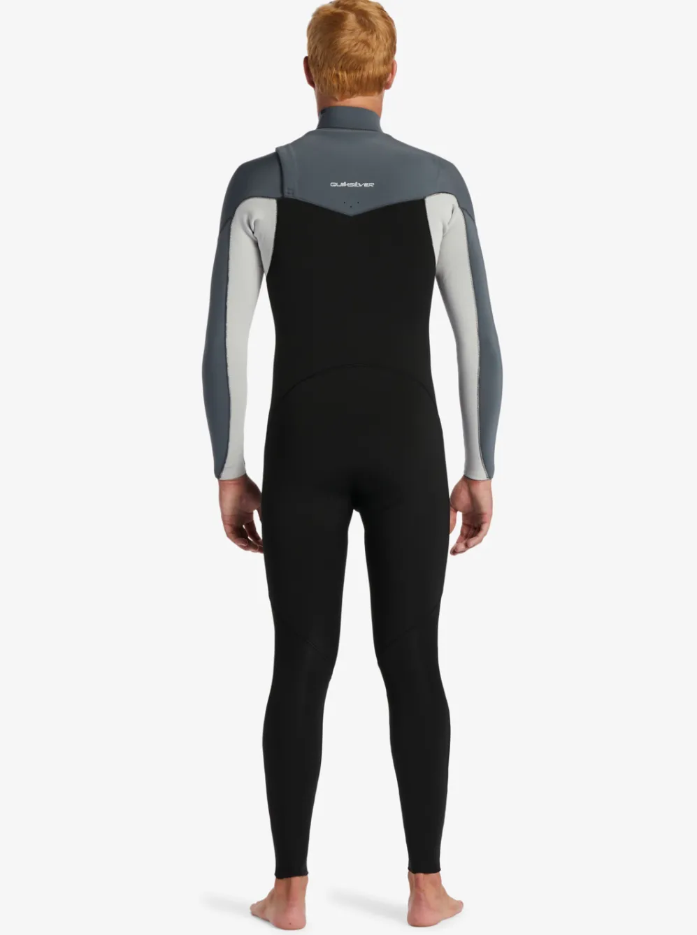 Quiksilver Wetsuits|3/2Mm Everyday Sessions Chest Zip Wetsuit Black/ Ash