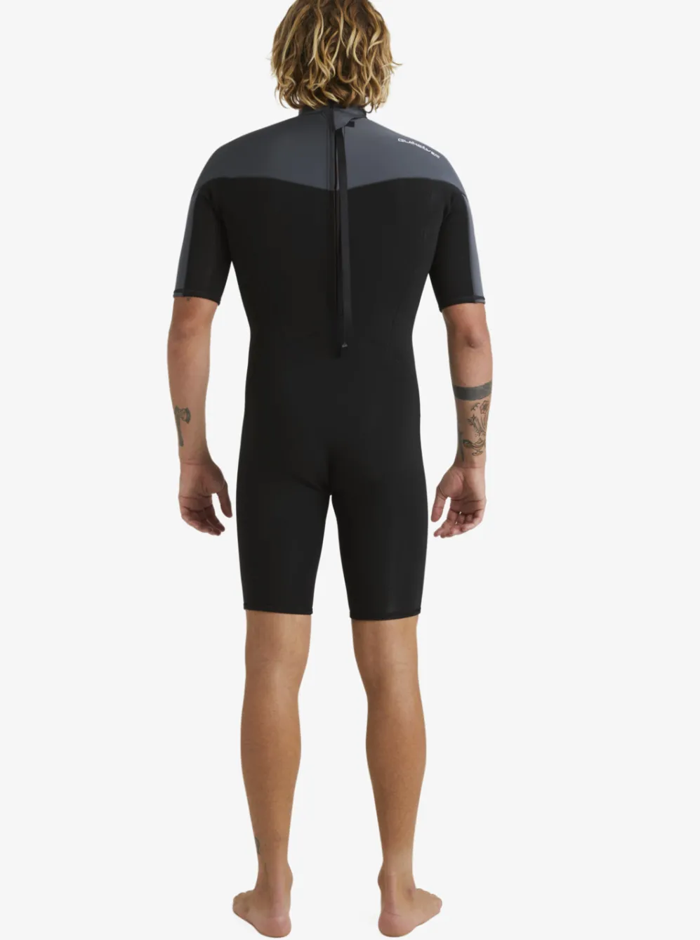 Quiksilver Wetsuits|2/2Mm Everyday Sessions Short Sleeve Back Zip Springsuit Black/Gun Metal