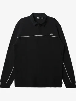 Quiksilver Shirts & Polos|Modular Rugby Polo Knit Black
