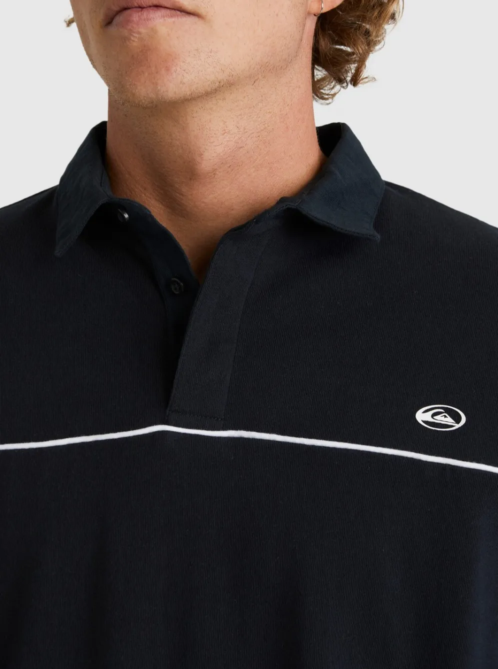 Quiksilver Shirts & Polos|Modular Rugby Polo Knit Black