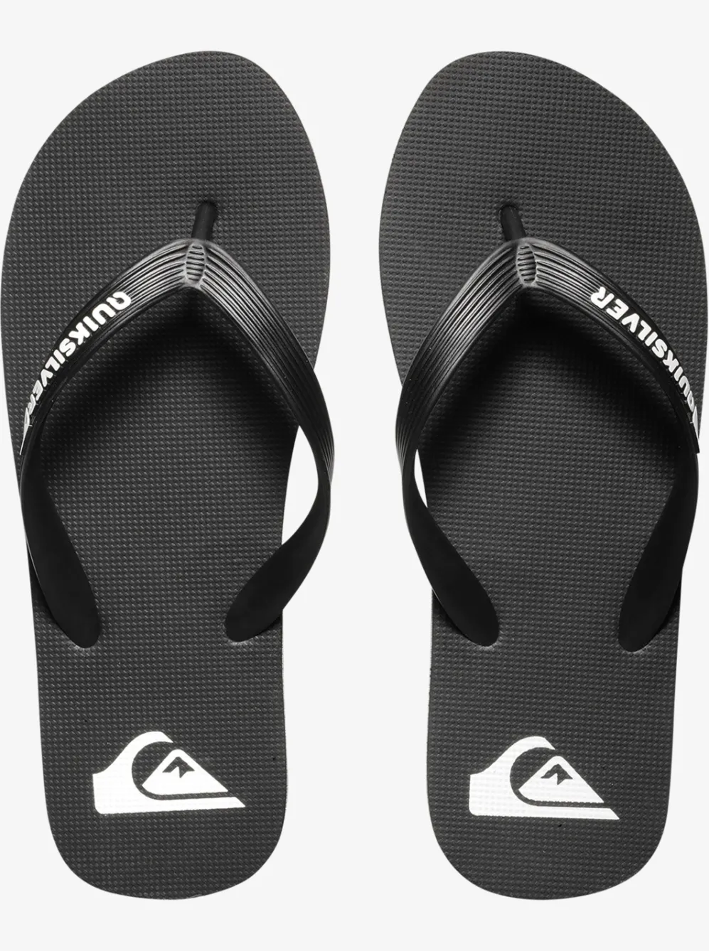 Quiksilver Sandals|Molokai Flip-Flops Black/Black/White