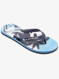 Quiksilver Sandals|Molokai Highline Scallop Flip-Flops Blue 2