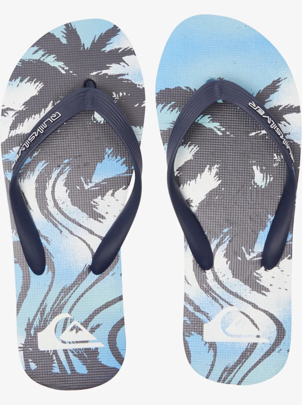 Quiksilver Sandals|Molokai Highline Scallop Flip-Flops Blue 2