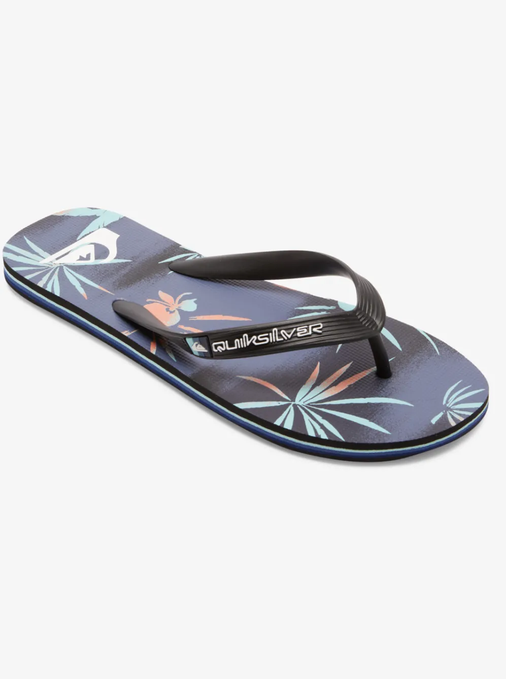 Quiksilver Sandals|Molokai Highline Scallop Flip-Flops Blue 1