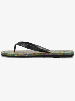 Quiksilver Sandals|Molokai Recycled Flip-Flops Black/Blue/Black