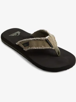 Quiksilver Sandals|Monkey Abyss Sandals Green/Black/Brown