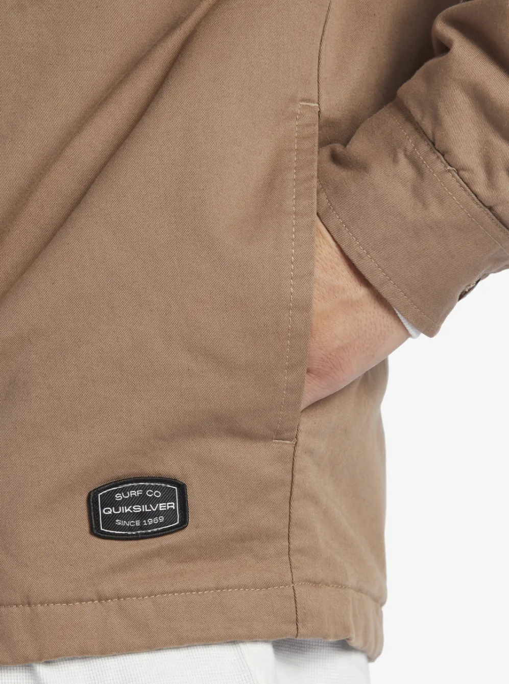 Quiksilver Jackets|New Aitor Hooded Jacket Fossil