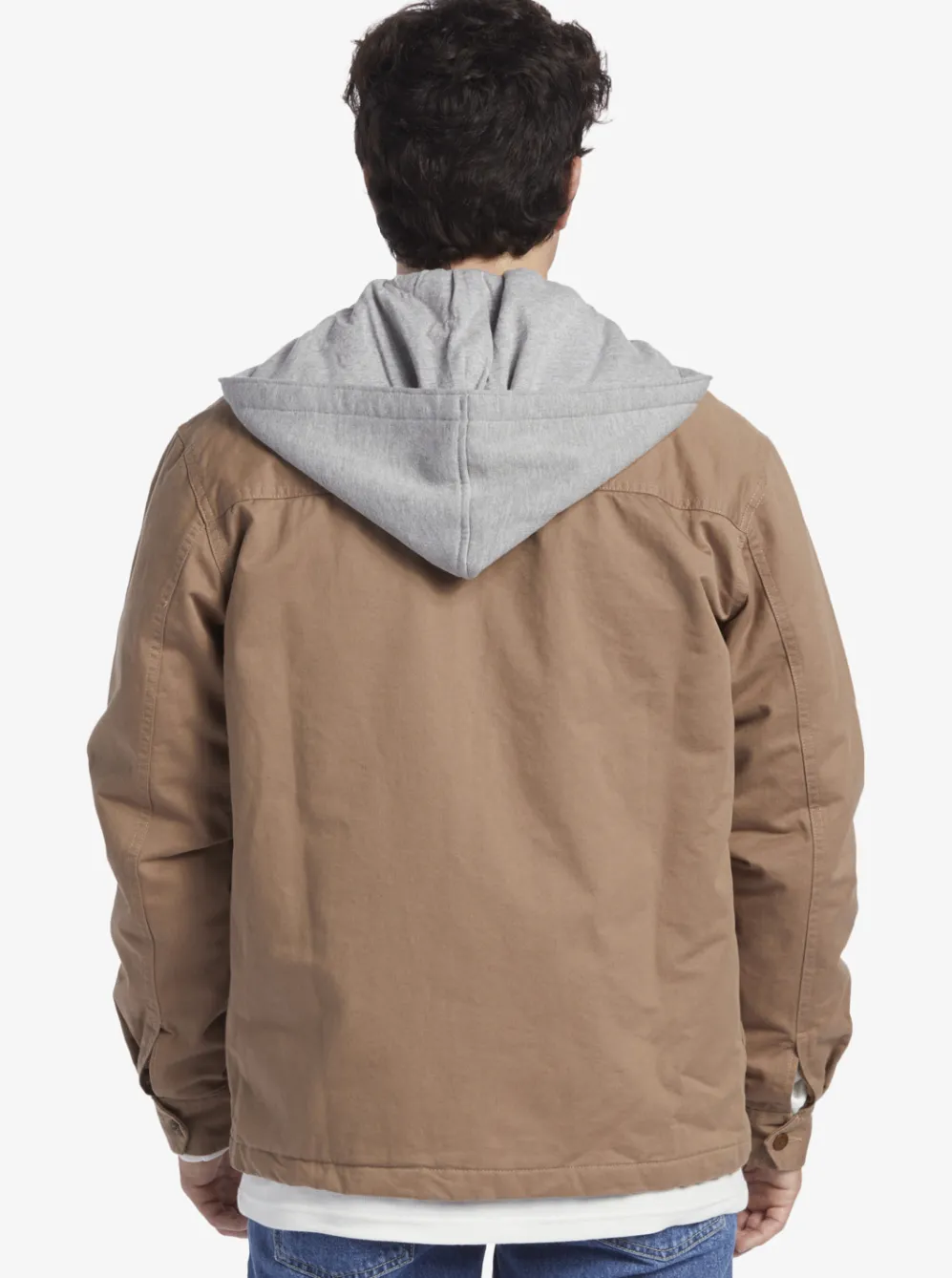 Quiksilver Jackets|New Aitor Hooded Jacket Fossil