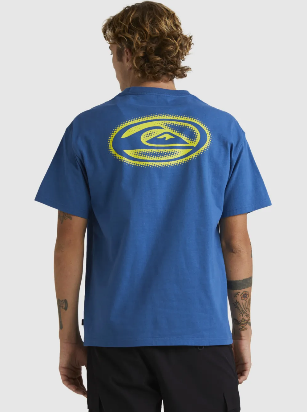 Quiksilver Tees|New Instinct Short Sleeve Stn T-Shirt Dark Blue