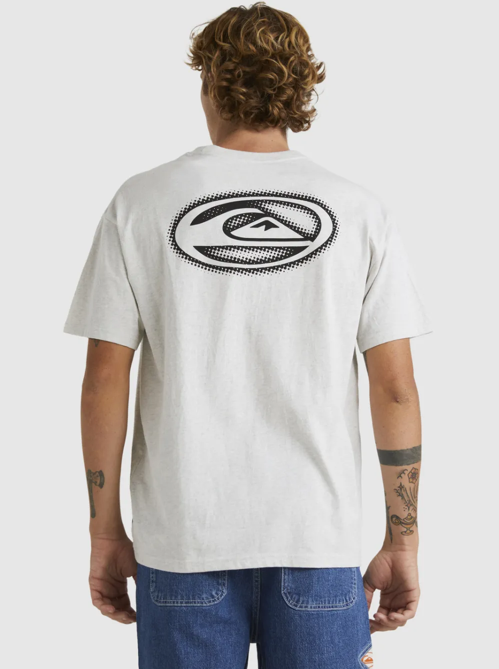 Quiksilver Tees|New Instinct Short Sleeve Stn T-Shirt Snow Heather