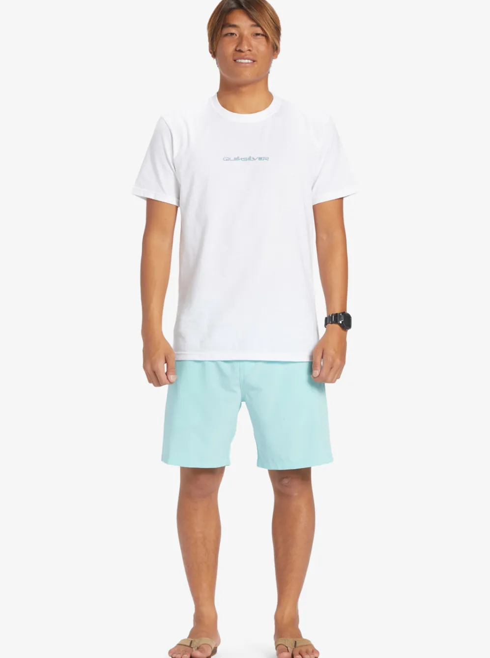Quiksilver Boardshorts|Ocean Elastic Waist 18" Amphibian Shorts Angel Blue