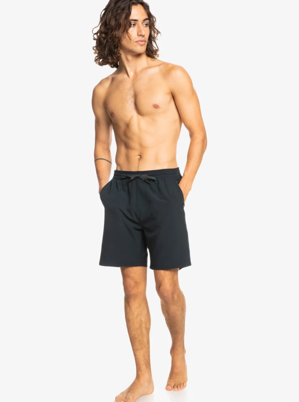 Quiksilver Boardshorts|Ocean Elastic Waist 18" Amphibian Shorts Black